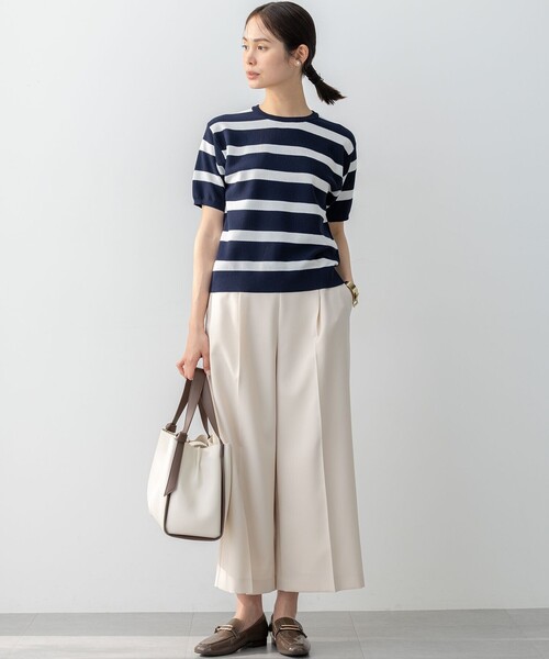 組曲(クミキョク)の「オシャクロス ガウチョパンツ(その他パンツ・レディース・ネイビー系/アイボリー系/ベージュ系/ブラック系/グレー系9・1/2/3)」の14枚目の写真