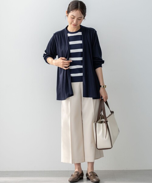 組曲(クミキョク)の「オシャクロス ガウチョパンツ(その他パンツ・レディース・ネイビー系/アイボリー系/ベージュ系/ブラック系/グレー系9・1/2/3)」の16枚目の写真