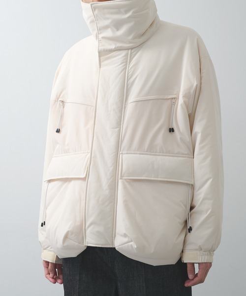 faccies ニットアウタージャケット FACCIES/ファッチーズ】LIGHTWEIGHT FILLED HOODIE BLOUSON（ダウン