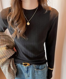 blackdia ocean クルーネックリブカットソー