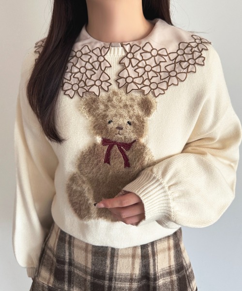 セール】ふわふわ起毛ベアニット【ZOZOTOWN限定アイテム】（ニット