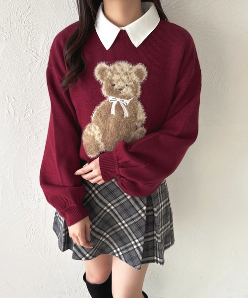 セール】ふわふわ起毛ベアニット【ZOZOTOWN限定アイテム】（ニット