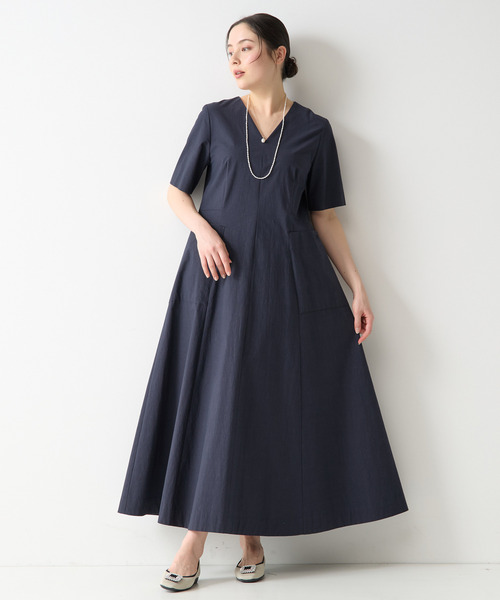 Tiara（ティアラ）の「《亀恭子さんコラボ》ワンピース（ワンピース・レディース・ベージュ/ネイビー・2/3）」の4枚目の写真