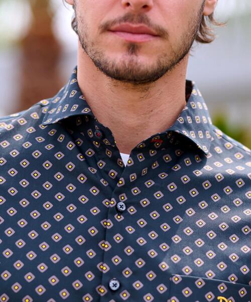 DRESSTERIOR(ドレステリア)の「ポートベロープリント ショートスリーブシャツ(シャツ/ブラウス・メンズ・ホワイト系5/ブラック系4・90/91/92/94)」の3枚目の写真