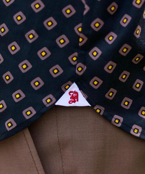 DRESSTERIOR(ドレステリア)の「ポートベロープリント ショートスリーブシャツ(シャツ/ブラウス・メンズ・ホワイト系5/ブラック系4・90/91/92/94)」の5枚目の写真