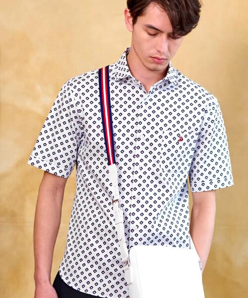 DRESSTERIOR(ドレステリア)の「ポートベロープリント ショートスリーブシャツ(シャツ/ブラウス・メンズ・ホワイト系5/ブラック系4・90/91/92/94)」の10枚目の写真