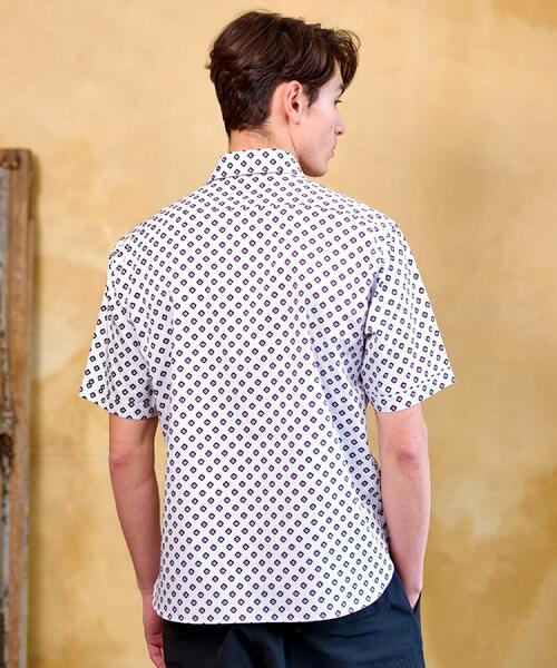 DRESSTERIOR(ドレステリア)の「ポートベロープリント ショートスリーブシャツ(シャツ/ブラウス・メンズ・ホワイト系5/ブラック系4・90/91/92/94)」の12枚目の写真