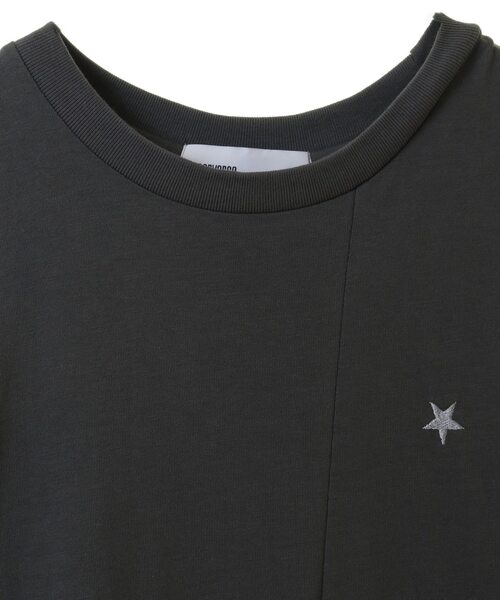 CONVERSE TOKYO（コンバーストウキョウ）の「RANDOM PANEL LONG-SLEEVE DRESS（ワンピース・レディース・ブラック/チャコールグレー/グレー・FREE）」の9枚目の写真