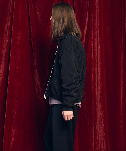 UNISEX》Prime-Over Chemical Over-Dye Sweat Zip Up Blouson/プライム