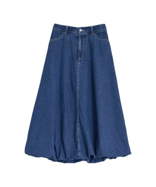 Re:EDIT（リエディ）の「[低身長/高身長サイズ有]コットンデニムバルーンスカート（デニムスカート・レディース・ブルー/ネイビー・SHORT/MEDIUM/TALL/LARGE）」の19枚目の写真