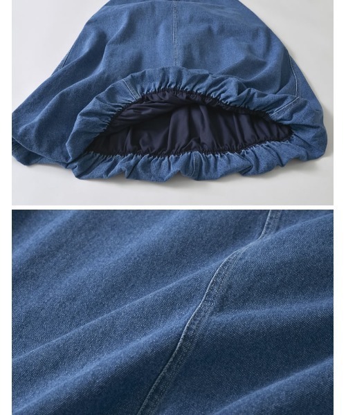 Re:EDIT（リエディ）の「[低身長/高身長サイズ有]コットンデニムバルーンスカート（デニムスカート・レディース・ブルー/ネイビー・SHORT/MEDIUM/TALL/LARGE）」の22枚目の写真