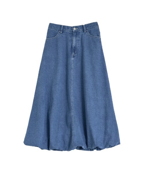 Re:EDIT（リエディ）の「[低身長/高身長サイズ有]コットンデニムバルーンスカート（デニムスカート・レディース・ブルー/ネイビー・SHORT/MEDIUM/TALL/LARGE）」の20枚目の写真