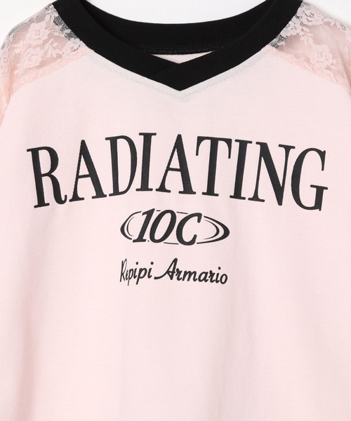 10C REPIPI（ジューシーレピピ）の「【10C REPIPI】【接触冷感】レースGAMETシャツ（Tシャツ/カットソー・キッズ・ブラック/オフホワイト/ピンク・130cm/120cm/110cm）」の7枚目の写真