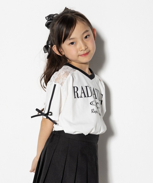 10C REPIPI（ジューシーレピピ）の「【10C REPIPI】【接触冷感】レースGAMETシャツ（Tシャツ/カットソー・キッズ・ブラック/オフホワイト/ピンク・130cm/120cm/110cm）」の10枚目の写真