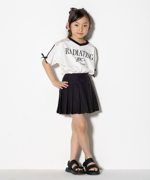 10C REPIPI（ジューシーレピピ）の「【10C REPIPI】【接触冷感】レースGAMETシャツ（Tシャツ/カットソー・キッズ・ブラック/オフホワイト/ピンク・130cm/120cm/110cm）」の11枚目の写真