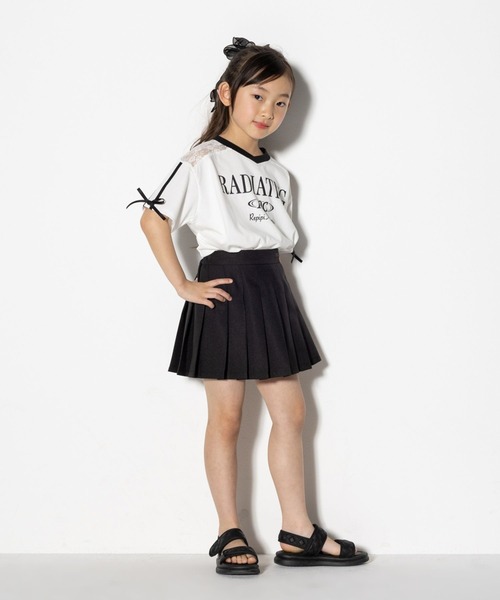 10C REPIPI（ジューシーレピピ）の「【10C REPIPI】【接触冷感】レースGAMETシャツ（Tシャツ/カットソー・キッズ・ブラック/オフホワイト/ピンク・130cm/120cm/110cm）」の13枚目の写真