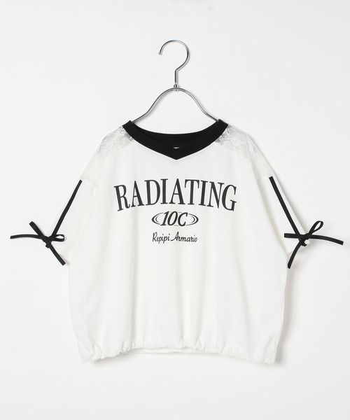 10C REPIPI（ジューシーレピピ）の「【10C REPIPI】【接触冷感】レースGAMETシャツ（Tシャツ/カットソー・キッズ・ブラック/オフホワイト/ピンク・130cm/120cm/110cm）」の16枚目の写真