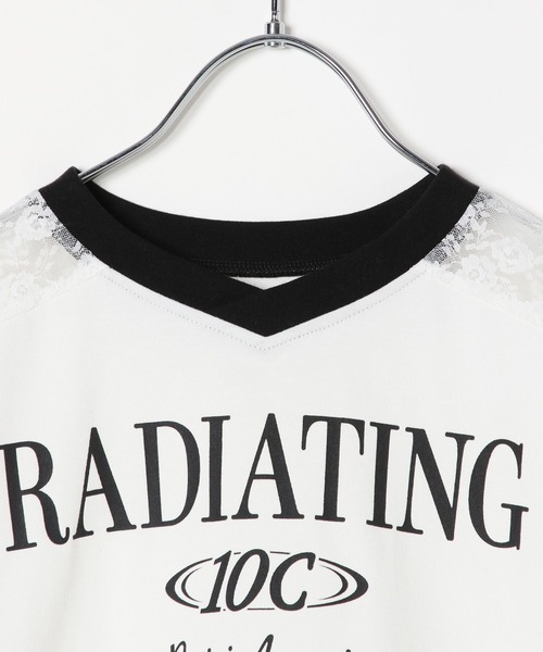 10C REPIPI（ジューシーレピピ）の「【10C REPIPI】【接触冷感】レースGAMETシャツ（Tシャツ/カットソー・キッズ・ブラック/オフホワイト/ピンク・130cm/120cm/110cm）」の18枚目の写真