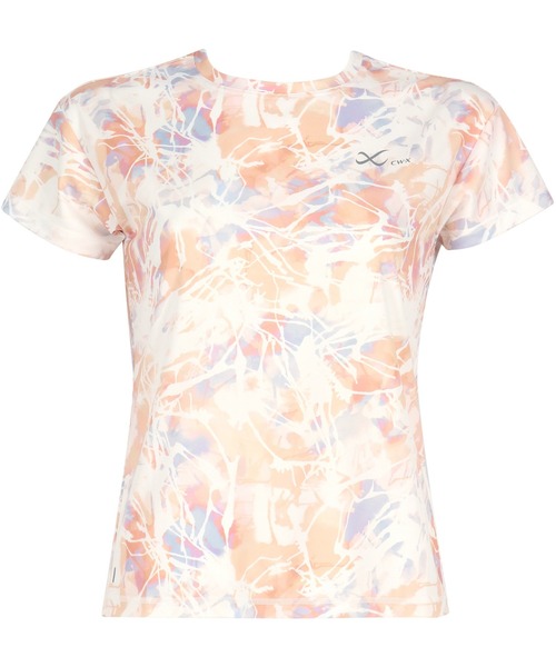 CW-X(シーダブリューエックス)の「「薄軽ランニングシャツ」 3分袖(Tシャツ/カットソー・レディース・ブラック/ライトピンク/ブルー/ライトグリーン/イエロー/エンジ/オリーブ/グレイッシュブルー/ダークグレー/ベージュ系その他/サックスブルー・L/M/S/LL)」の10枚目の写真