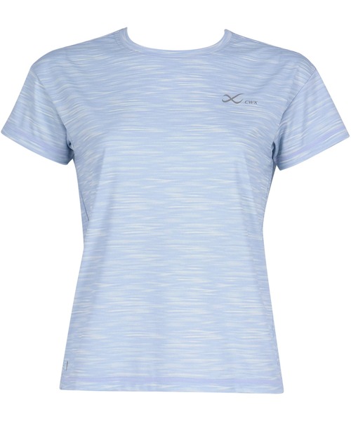 CW-X(シーダブリューエックス)の「「薄軽ランニングシャツ」 3分袖(Tシャツ/カットソー・レディース・ブラック/ライトピンク/ブルー/ライトグリーン/イエロー/エンジ/オリーブ/グレイッシュブルー/ダークグレー/ベージュ系その他/サックスブルー・L/M/S/LL)」の7枚目の写真
