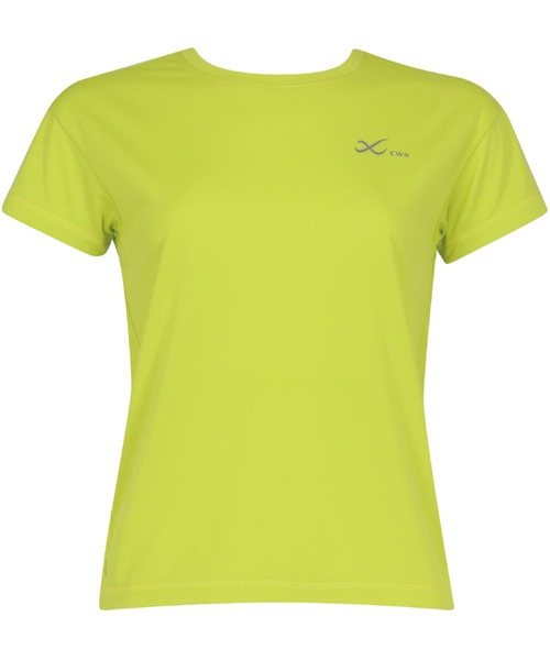 CW-X(シーダブリューエックス)の「「薄軽ランニングシャツ」 3分袖(Tシャツ/カットソー・レディース・ブラック/ライトピンク/ブルー/ライトグリーン/イエロー/エンジ/オリーブ/グレイッシュブルー/ダークグレー/ベージュ系その他/サックスブルー・L/M/S/LL)」の2枚目の写真