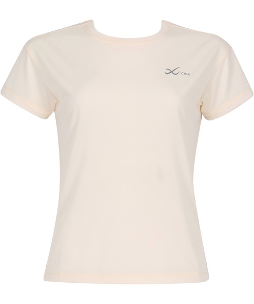 CW-X（シーダブリューエックス）の「「薄軽ランニングシャツ」　3分袖（Tシャツ/カットソー・レディース・ブラック/ライトピンク/ブルー/ライトグリーン/イエロー/エンジ/オリーブ/グレイッシュブルー/ダークグレー/ベージュ系その他/サックスブルー/オレンジ/クリーム/ワイン・L/M/S/LL）」の3枚目の写真