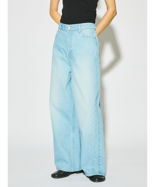 セール】MIDIUMISOLID for Ladies バレルレッグワイドデニム