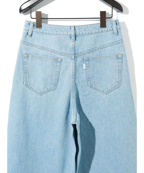 MIDIUMISOLID for Ladies バレルレッグワイドデニム（デニム