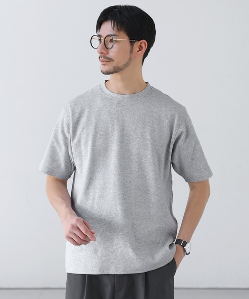 SPU(スプ)の「スパンフライス半袖カットソー(Tシャツ/カットソー・メンズ・ブラック/ホワイト/杢グレー・S/M/L/XL)」の3枚目の写真