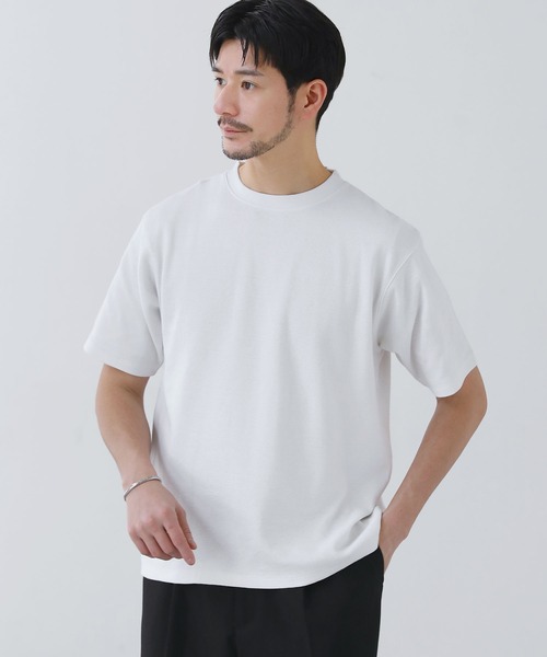 SPU(スプ)の「スパンフライス半袖カットソー(Tシャツ/カットソー・メンズ・ブラック/ホワイト/杢グレー・S/M/L/XL)」の19枚目の写真