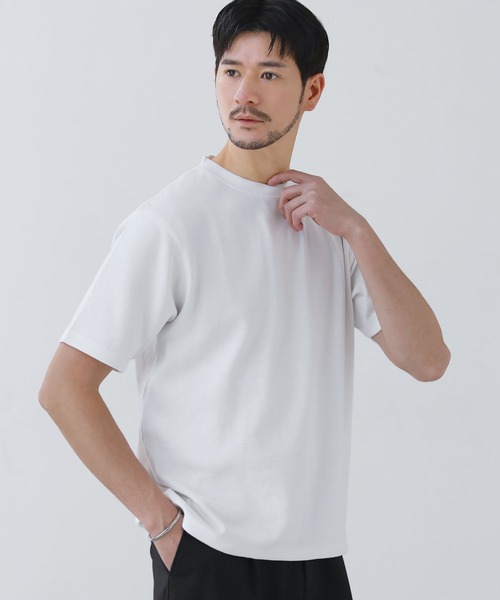 SPU(スプ)の「スパンフライス半袖カットソー(Tシャツ/カットソー・メンズ・ブラック/ホワイト/杢グレー・S/M/L/XL)」の20枚目の写真