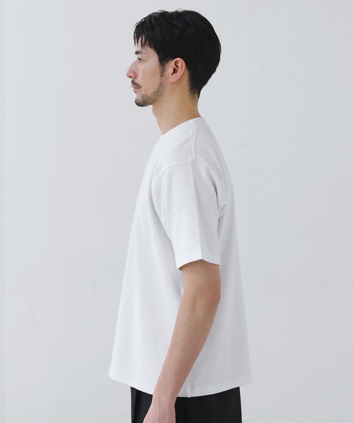 SPU(スプ)の「スパンフライス半袖カットソー(Tシャツ/カットソー・メンズ・ブラック/ホワイト/杢グレー・S/M/L/XL)」の10枚目の写真