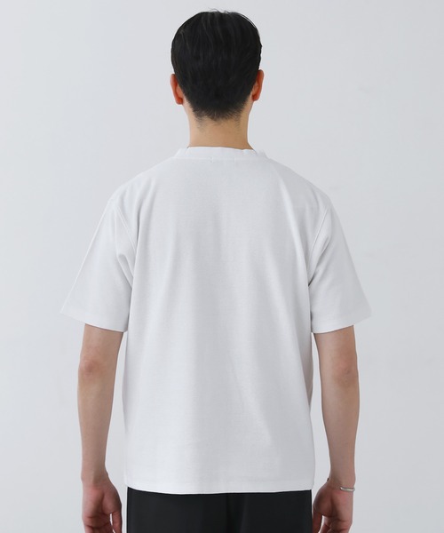 SPU(スプ)の「スパンフライス半袖カットソー(Tシャツ/カットソー・メンズ・ブラック/ホワイト/杢グレー・S/M/L/XL)」の11枚目の写真