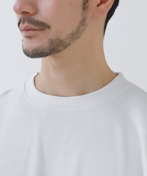 SPU(スプ)の「スパンフライス半袖カットソー(Tシャツ/カットソー・メンズ・ブラック/ホワイト/杢グレー・S/M/L/XL)」の12枚目の写真