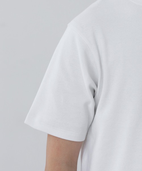 SPU(スプ)の「スパンフライス半袖カットソー(Tシャツ/カットソー・メンズ・ブラック/ホワイト/杢グレー・S/M/L/XL)」の13枚目の写真