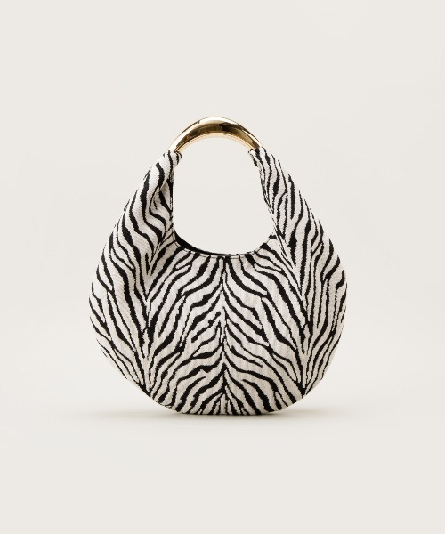 LE VERNIS（ル・ベルニ）の「LE VERNIS(ル・ベルニ)Sculpture bag S（ハンドバッグ・レディース・ホワイト/ブラック/ゼブラ・FREE）」の8枚目の写真