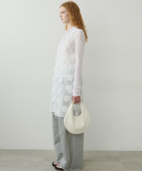 LE VERNIS ル・ベルニ Sculpture bag S 白 ハンドバッグ LE VERNIS(ル・ベルニ)Sculpture bag S（ハンドバッグ）｜LE