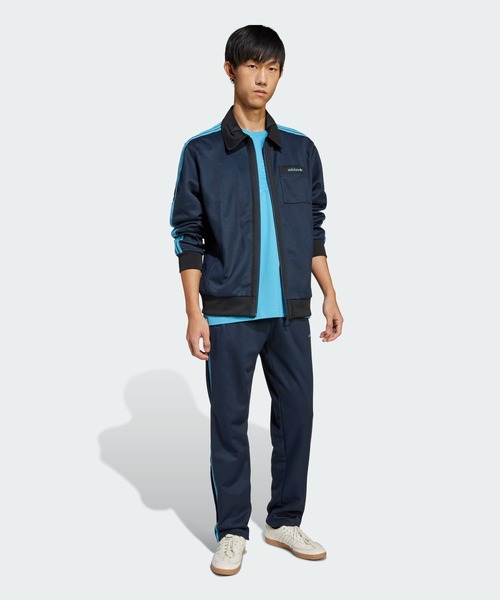 adidas スウェットパンツ ジャージ サテン ワイドレッグ