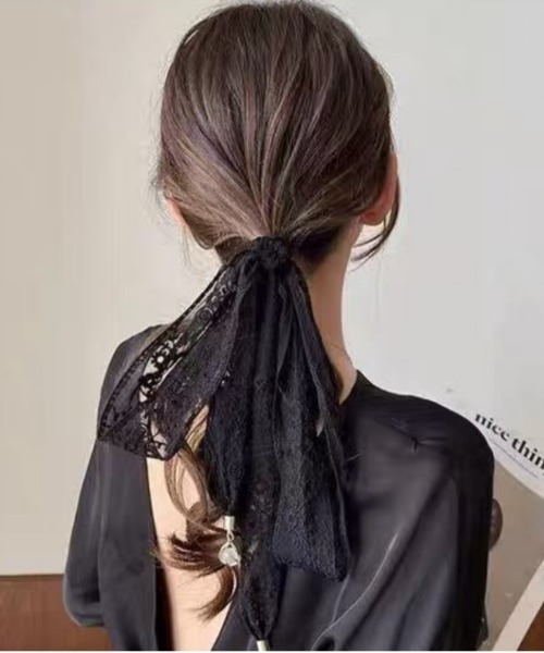 セール】レースデザイン ヘアタイスカーフ ヘアタイベルト（その他ヘア