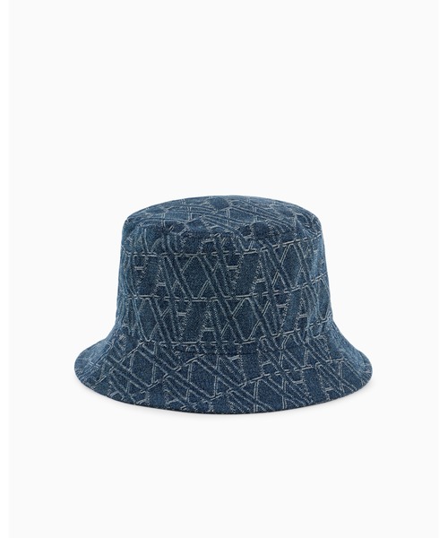 ARMANI EXCHANGE(アルマーニエクスチェンジ)の「【A|X アルマーニ エクスチェンジ】オールオーバーロゴ デニムバケットハット(ハット・レディース・その他・M/L/XS/S)」の3枚目の写真