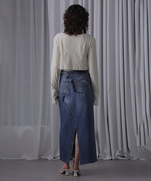 ROSE BUD(ローズバッド)の「(CREOLME)リブカットアンサンブル(アンサンブル・レディース・ピンク/ホワイト/ブラック・ONE SIZE)」の6枚目の写真