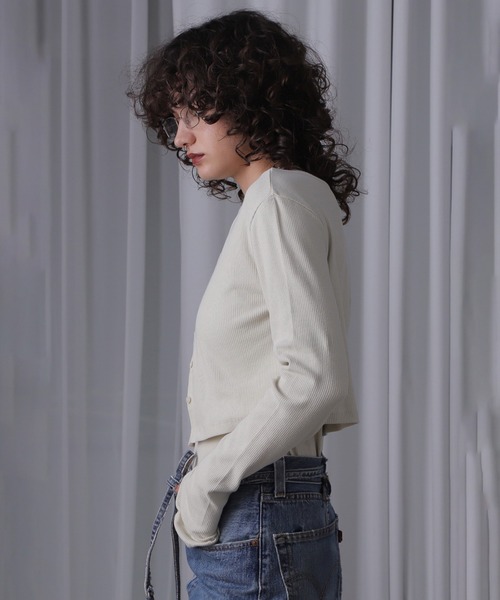 ROSE BUD(ローズバッド)の「(CREOLME)リブカットアンサンブル(アンサンブル・レディース・ピンク/ホワイト/ブラック・ONE SIZE)」の9枚目の写真