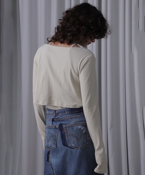 ROSE BUD(ローズバッド)の「(CREOLME)リブカットアンサンブル(アンサンブル・レディース・ピンク/ホワイト/ブラック・ONE SIZE)」の10枚目の写真