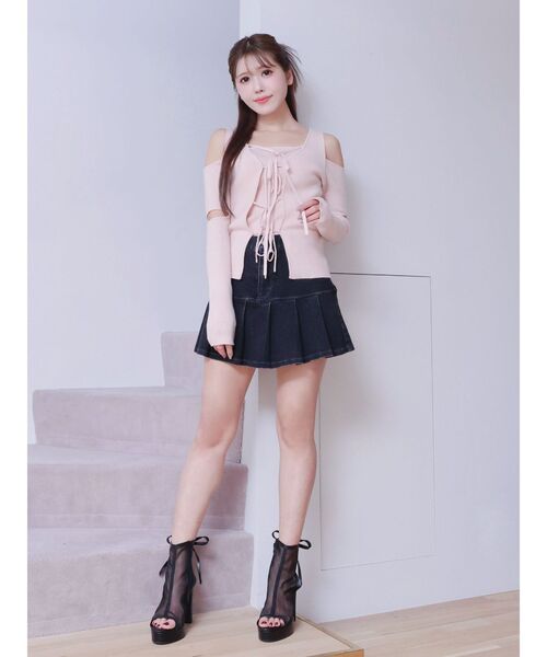 EATME（イートミー）の「《再入荷！》BACKリボンシアーブーツサンダル