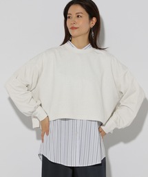 Elura | ラメ裏毛ショートプルオーバー/287523(スウェット)