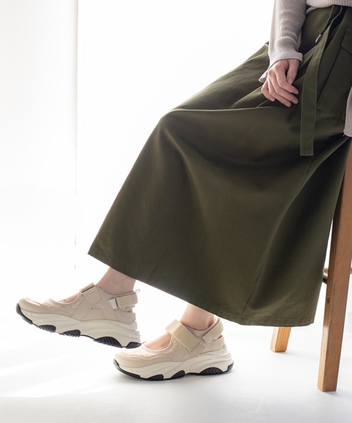 JELLY BEANS(ジェリービーンズ)の「ゴムストラップレースメッシュスニーカー(217-51343)JELLY BEANS(ジェリービーンズ)(スニーカー・レディース・アイボリー/ブラック/ライトグレー・S/L/M)」の15枚目の写真