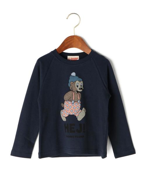 green label relaxing(グリーンレーベルリラクシング)の「【KIDS】RASMUS KLUMP(ラスムスクルンプ)】TEE ロングスリーブ(Tシャツ/カットソー・キッズ・グレー/マスタード/ネイビー・105cm/115cm/95cm)」の2枚目の写真
