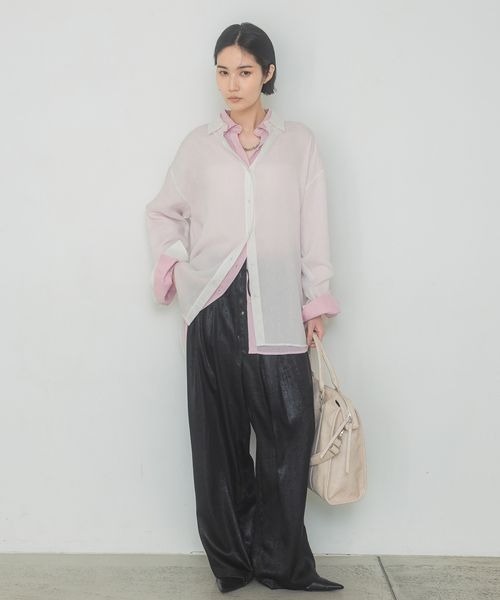 JEANASIS(ジーナシス)の「グリッターイージーパンツ/324946(その他パンツ・レディース・ピンク/ブラウン/ブラック/シルバー・FREE)」の21枚目の写真