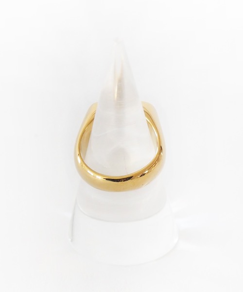 Casselini(キャセリーニ)の「Casselini(キャセリーニ)ハートビジューリング(リング・レディース・シルバー/ゴールド・13号)」の5枚目の写真