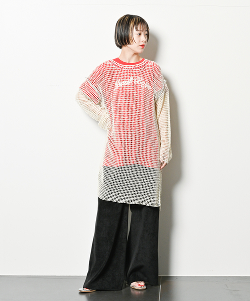 PONTI(ポンティ)の「PONTI Mesh knitting Pullover PO1Q002-C:ニット(ニット/セーター・レディース・ホワイト・FREE)」の14枚目の写真